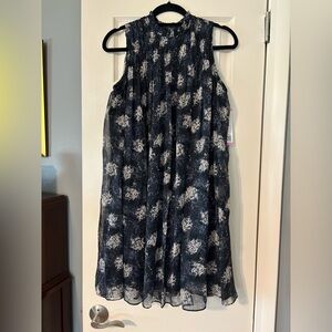 Joie Navy and White Floral Mini Dress